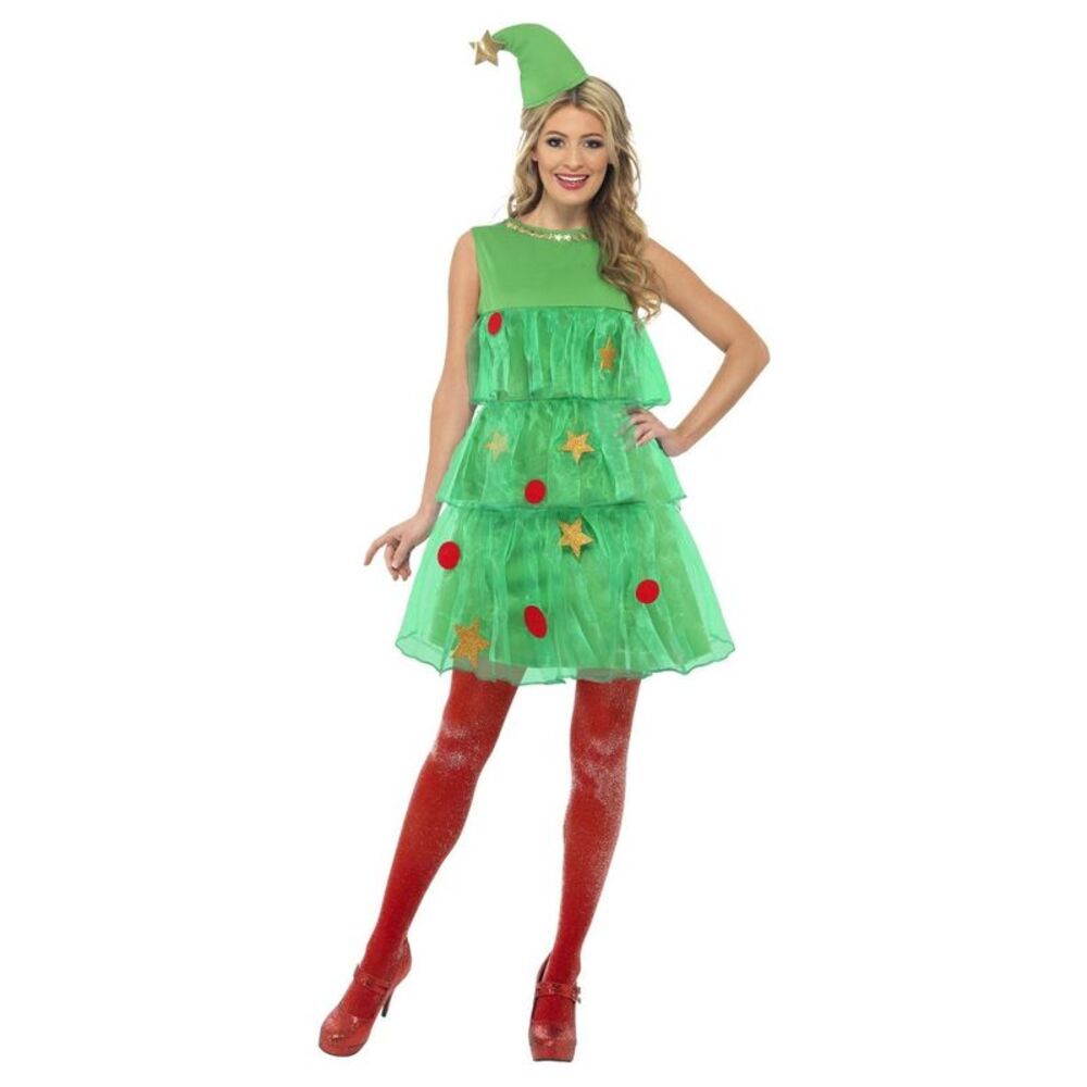 Smiffys Womens/Ladies Christmas Tree Tutu Costume / Green